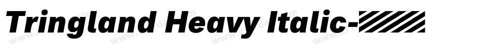 Tringland Heavy Italic字体转换
